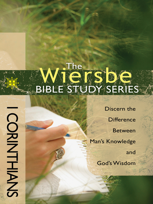 Title details for 1 Corinthians by Warren W. Wiersbe - Wait list